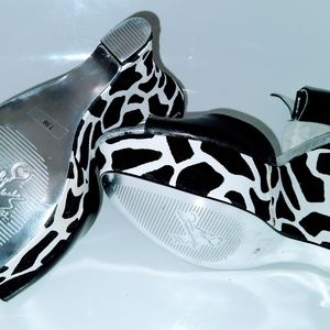 Designer wedged heels